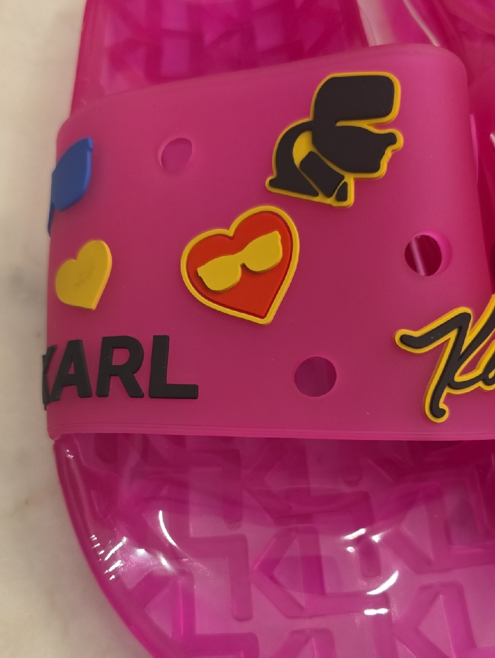 NWT Karl Lagerfeld Paris Thea Translucent Slides. US 6. EU36 - Picture 3 of 7